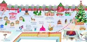 схема новогодних мероприятий в Нижнем новгороде (Мир туризма, Курск)